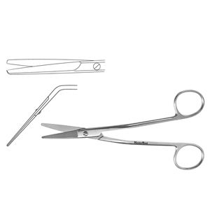 MH21-604 FOMON Dorsal Scissors, 5-1/2&quot;(14cm), light pattern, angular shanks