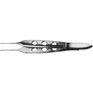 MH18-866 BISHOP-HARMON Dressing Forceps, 3-3/8&quot;(8.6cm), fine cross serrated tips 0.5mm wide