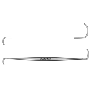 MH11-73 RAGNELL Retractor, 6&quot;(15.2cm), double end 3X8mm and 5X15mm blades, delicate
