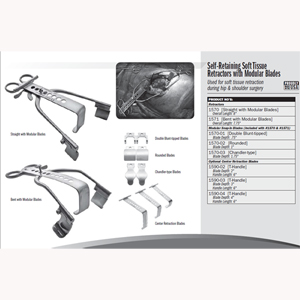 Self-Retaining Soft Tissue Retractors with Modular Blades 1570 to 1590-04