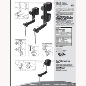 Stulberg Hip Positioner 4150-00 to 4150-TA / Wixson/Stulberg Anterior Trunk Support 4110