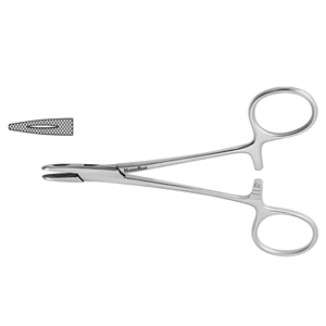 MH8-2 COLLIER Needle Holder, 5&quot;(12.7cm), fenestrated jaws