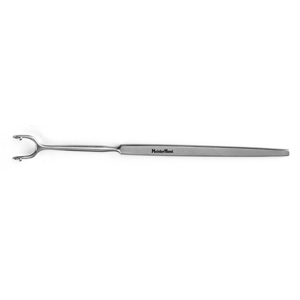 MH21-148 FOMON Retractor, 6-1/2&quot;(16.5cm), two prongs with ball tips, 11mm wide