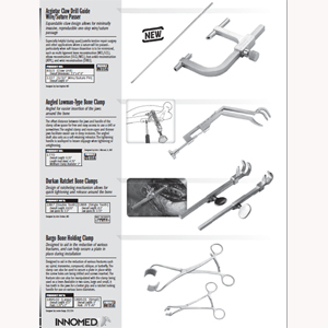 Argintar Claw Drill Guide Wire/Suture Passer 8315,1227 / Angled Lowman-Type Bone Clamp 1770 / Durkan Ratchet Bone Clamps 1867,1868 / Bargo Bone Holding Clamp 1895-02,1895-01